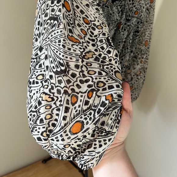 RACHEL ZOE X EXPRESS OFF THE SHOULDER PRINTED TOP - Picture 5 of 5